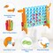 Costway 4-in-A Row Giant Game Set w/Basketball Hoop for Family